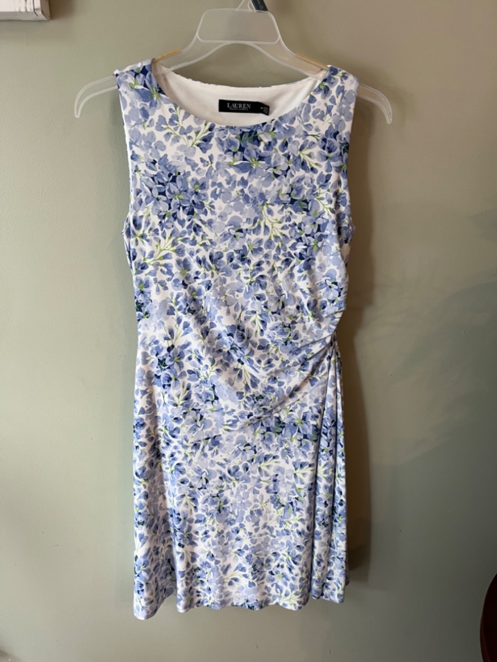 Lauren Ralph Lauren Sleeveless Floral Jersey Dress/8 Petite